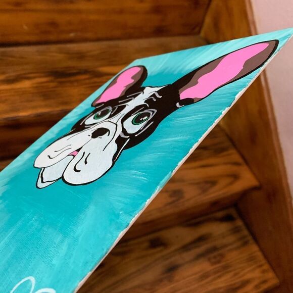 Frenchie Dog Acrylic Original Painting - Picture 4 of 5